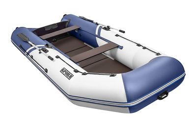 купить Лодка ПВХ БРОНЯ 360 СК Белый - синий в Москве - фото 