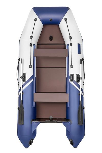 купить Лодка ПВХ БРОНЯ 340 СК Белый - синий в Москве - фото 
