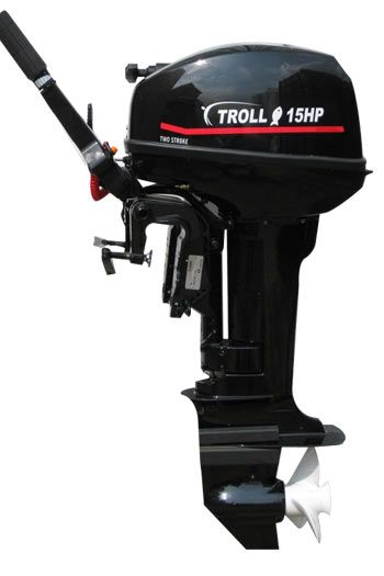 купить 2х-тактный лодочный мотор TROLL T15S в Москве - фото 