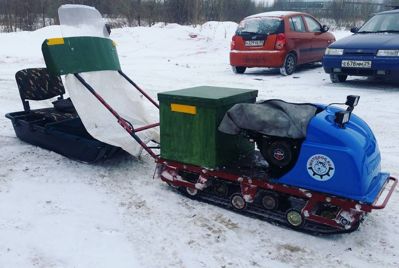 купить Мотобуксировщик MOTODOG 500 (9 л.с. передний привод) в Москве - фото 