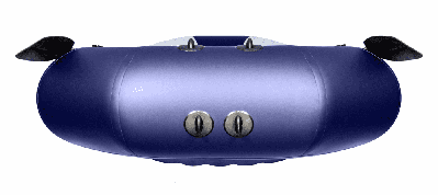 купить Гребная лодка ПВХ ТАЙМЕНЬ N-270 НД серый-синий в Москве - фото 