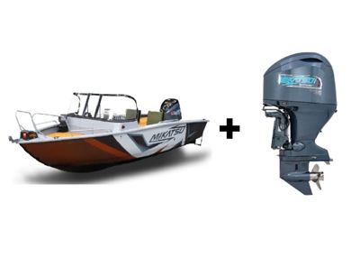 Комплект Алюминиевая лодка (катер) Mikatsu (Микатсу) 570 (Z43) Premium + мотор Mikatsu MF115FEL-T EFI в Москве