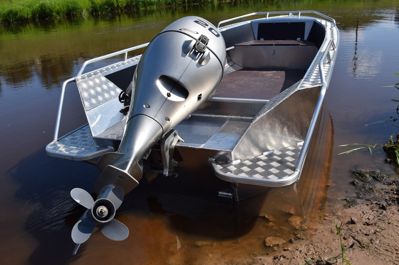 купить Алюминиевая лодка WELLBOAT-42 в Москве - фото 