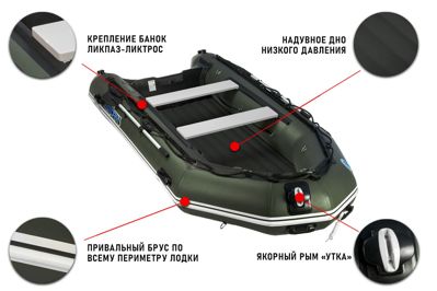 купить Лодка ПВХ STORMLINE Heavy Duty Air Lite 430 (2024) в Москве - фото 