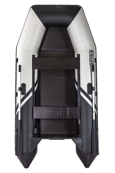 купить Лодка ПВХ БРОНЯ 280 Белый - чёрный в Москве - фото 