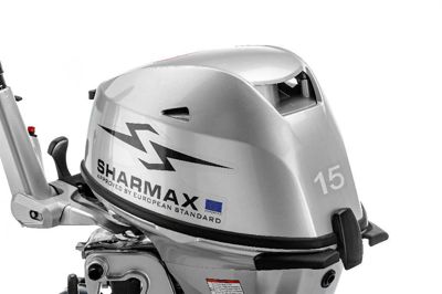 купить 4х-тактный лодочный мотор SHARMAX SMF15HS (2024) в Москве - фото 