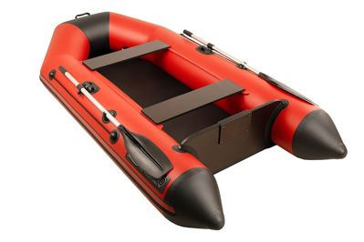 купить Лодка ПВХ АКВА 2800 Красный - чёрный в Москве - фото 