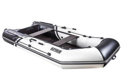 купить Лодка ПВХ БРОНЯ 320 С Белый - чёрный в Москве - фото 