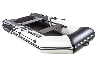 купить Лодка ПВХ БРОНЯ 280 СК Белый - чёрный в Москве - фото 