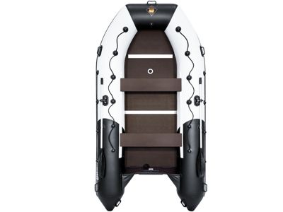 Лодка ПВХ РИВЬЕРА Максима 3800 СК "Комби" светло-серый/черный в Москве