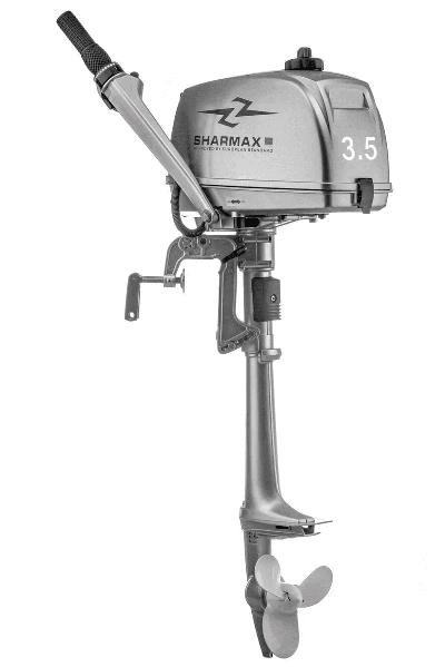 купить 2х-тактный лодочный мотор SHARMAX SM3.5HS (2024) в Москве - фото 