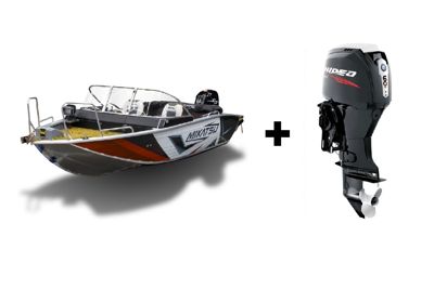 купить Комплект Алюминиевая лодка (катер) Mikatsu (Микатсу) 470 (Z43) Sport + мотор Hidea HDEF60FUEL-T EFI в Москве - фото 