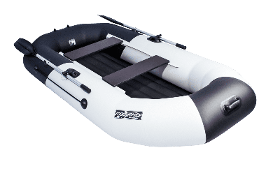 купить Гребная лодка ПВХ ТАЙМЕНЬ N-270 НД серый-чёрный в Москве - фото 